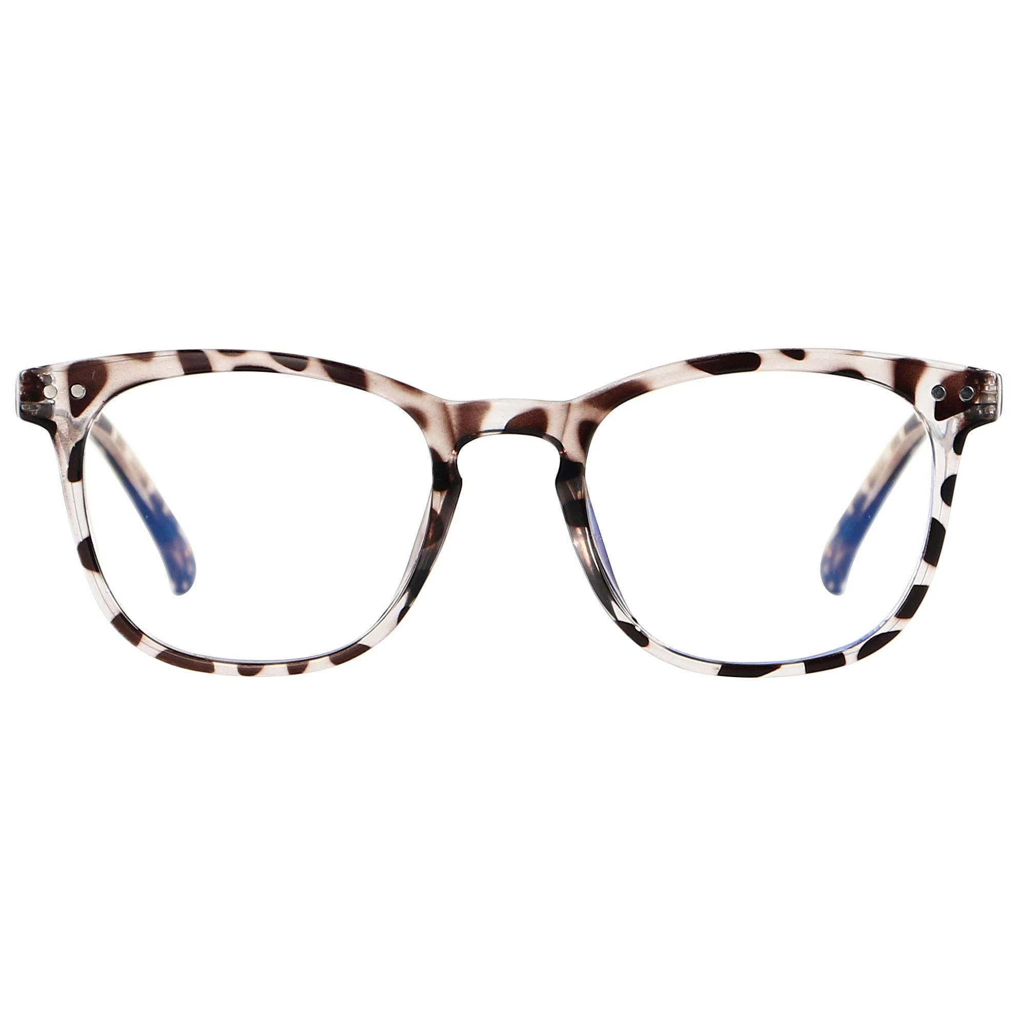 ANDWOOD Blue Light Blocking Glasses Women Computer Small Face Clear Bluelight Blocker Eyeglasses Frame Square Leopard