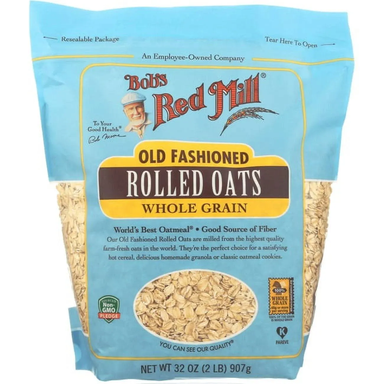 Bob's Red Mill Organic Whole Grain Old Fashioned Rolled Oats (1 lbs)