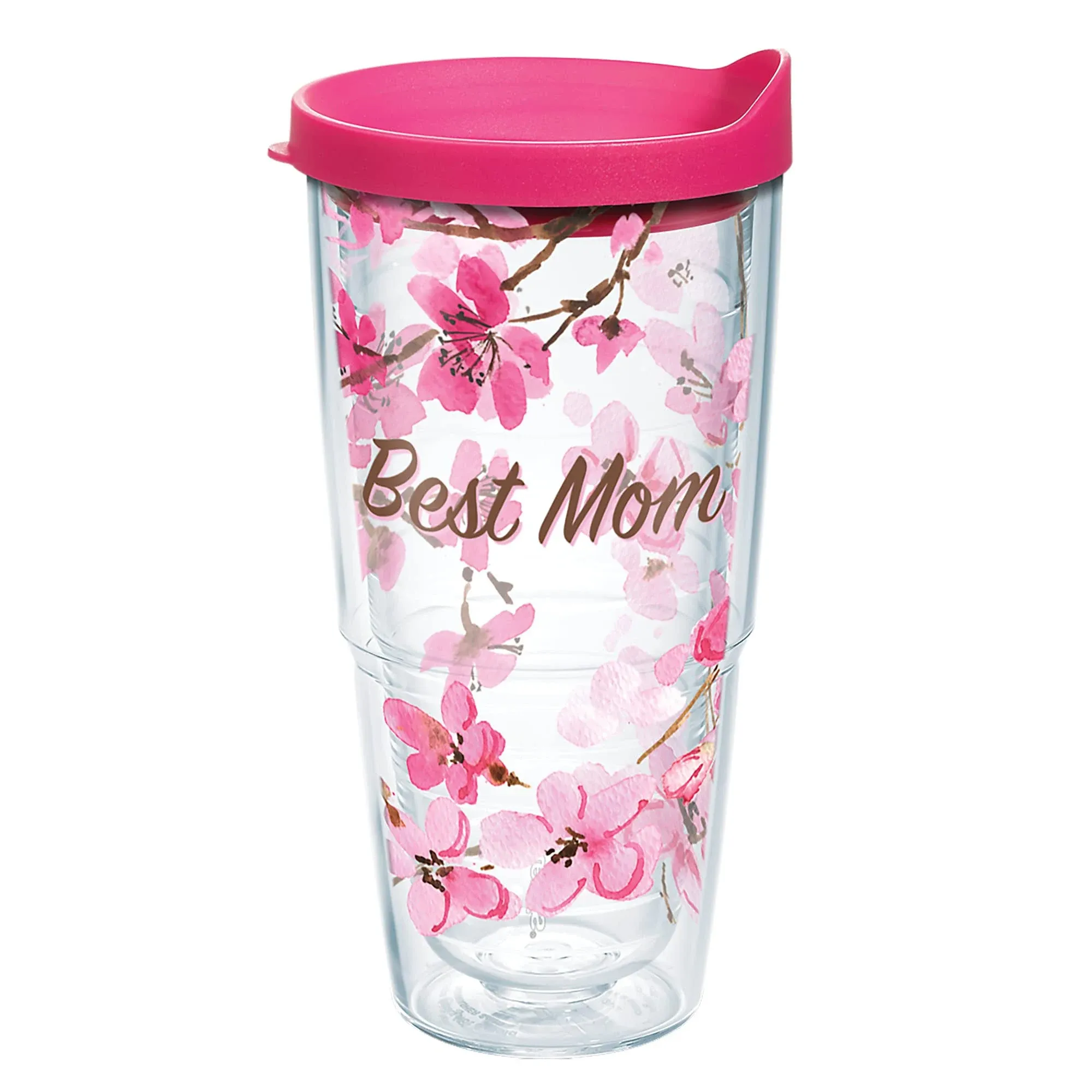 Tervis Made in USA Double Walled Cherry Blossom Best Mom Insulated Tumbler Cup ...