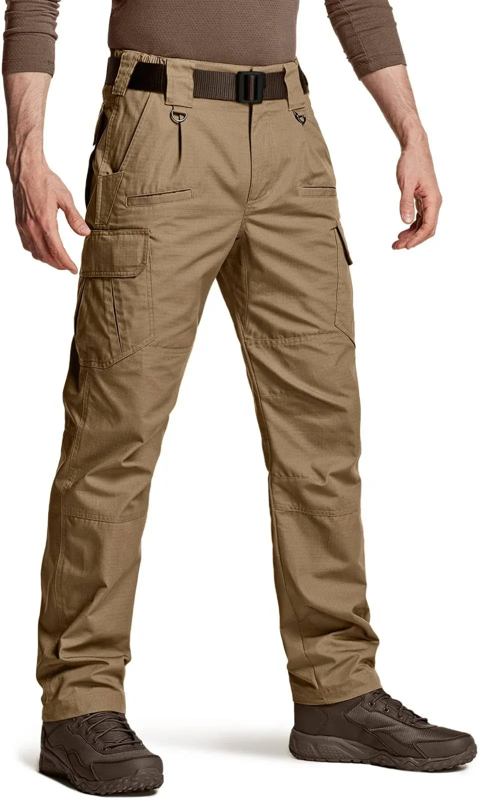 CQR Men's Lightweight Water Resistant Ripstop Tactical Pants