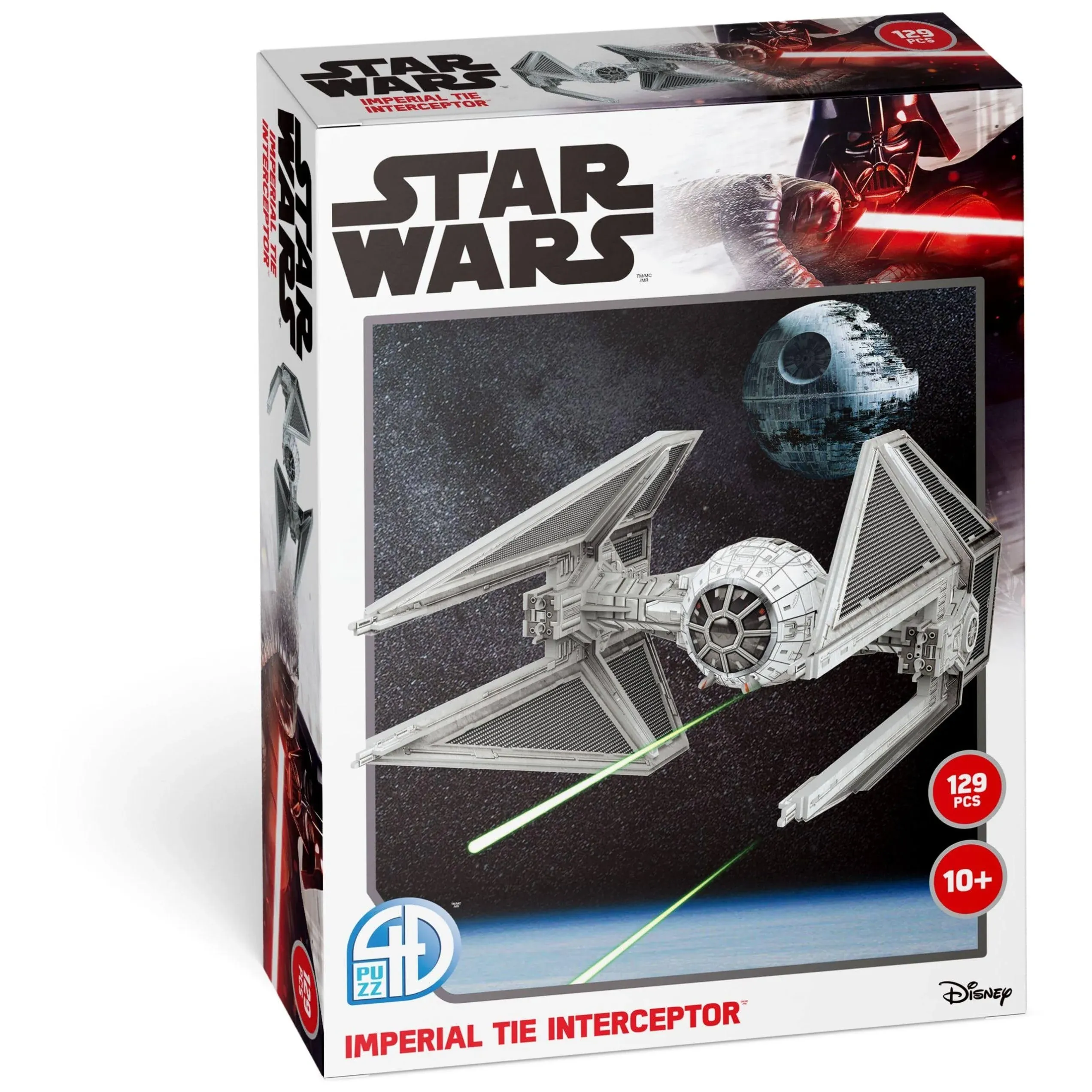 Star Wars - 4D TIE Interceptor IN Fighter Paper Model Kit Puzzle - NEW