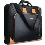 Noozion Garment Bag for Travel Large Leather Carry On Suit Bag Hanging Travel Suit Bags Waterproof Suitcase Luggage Bag for Men Women Business Trips with Shoulder Strap