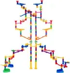 Marble Genius Marble Run Extreme Set - 145 Complete Pieces + Free Instruction +