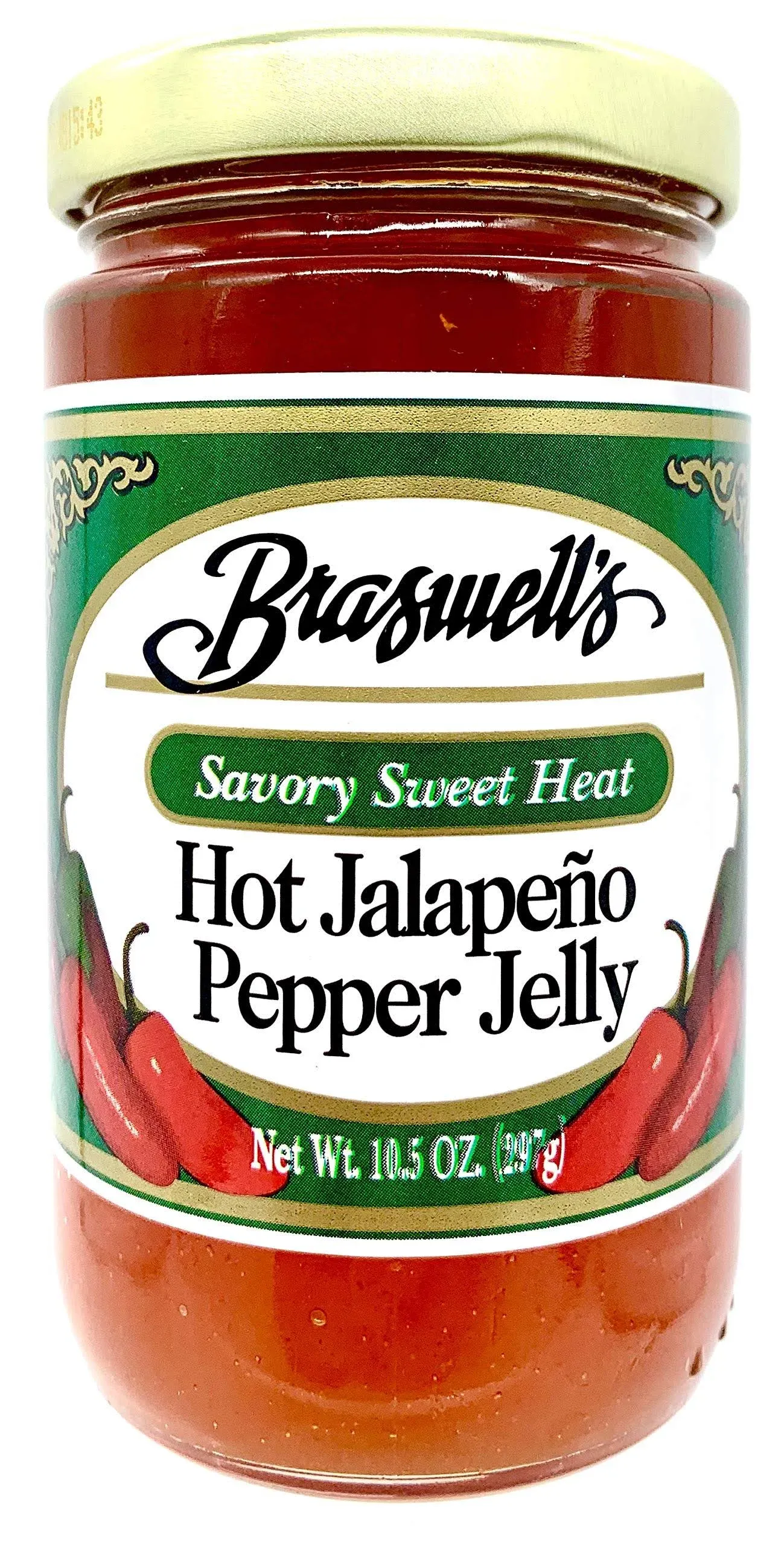 Braswell's Hot Jalapeno Jelly, 10.5 oz (Pack of 6)