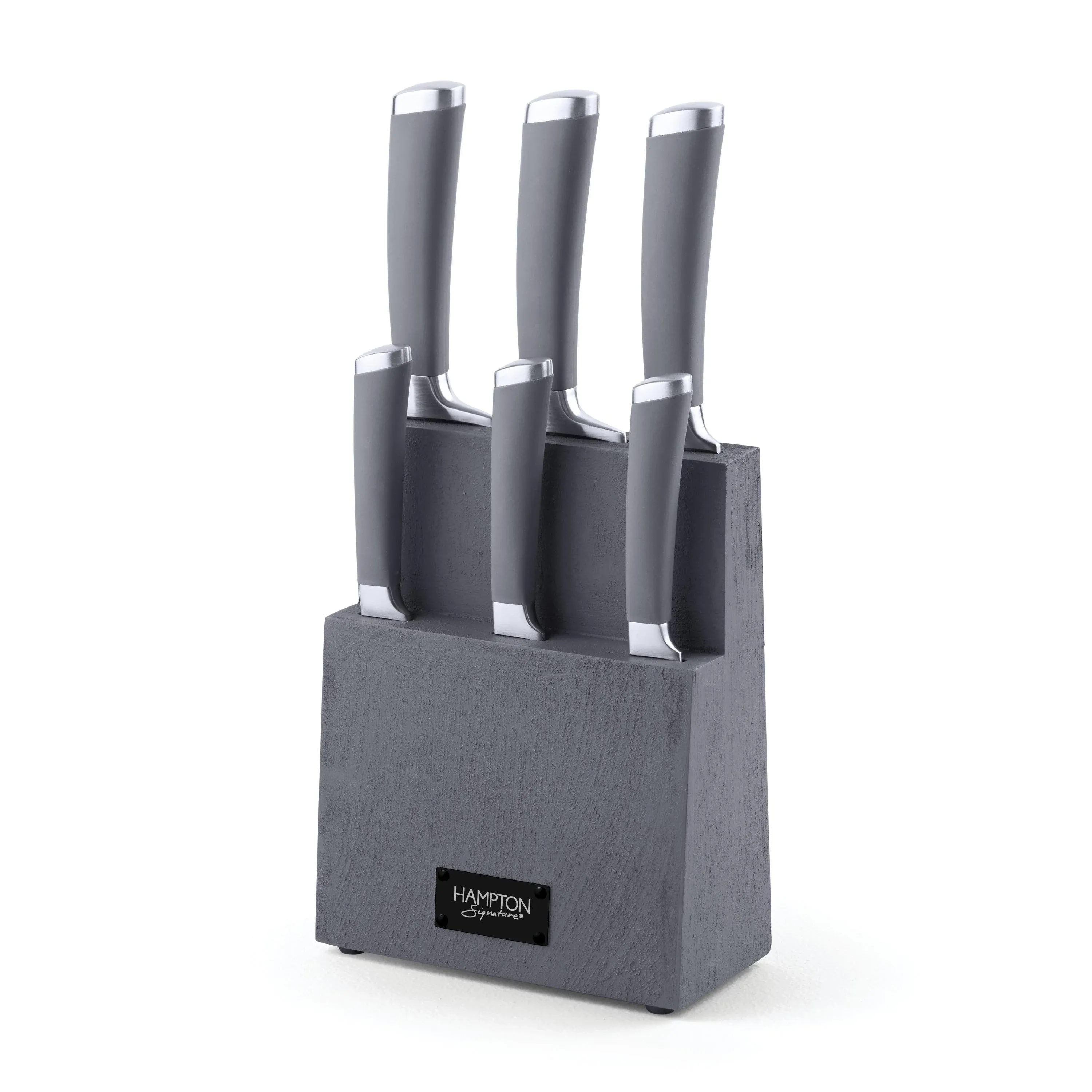 Beton 7 Piece Textured Block with Knives - Hampton Forge