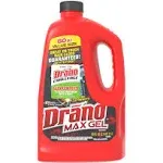 Drano Max Gel Drain Clog Remover and Cleaner for Shower or Sink Drains 80 Oz