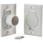 Standard Central Vacuum Wall Inlet Valve Cover Plate for Beam Central Vac - Whit