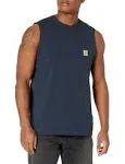 Carhartt Men's Navy Workwear Pocket Sleeveless T-Shirt