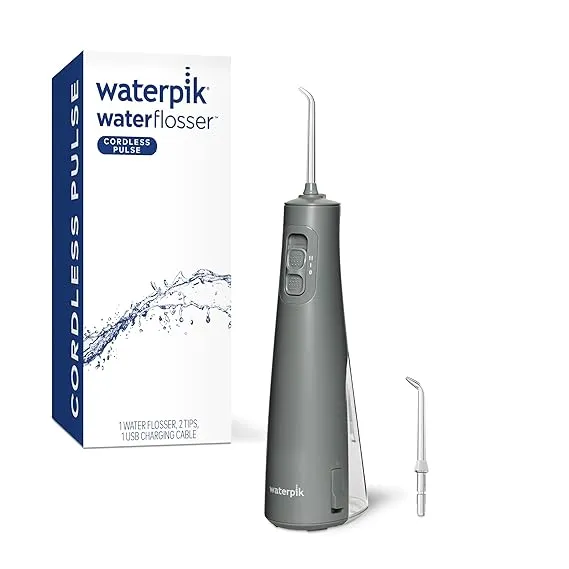 Waterpik Irrigador de agua portátil recargable de pulso inalámbrico para dientes ...