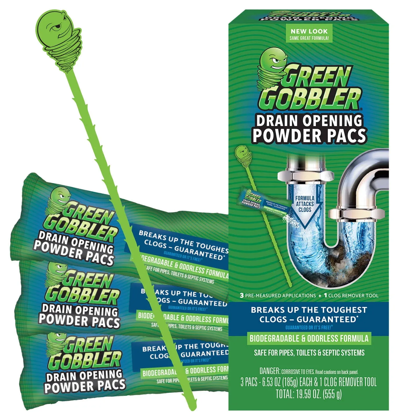 Green Gobbler Drain Opener Pacs