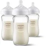 Philips Avent Glass Natural Baby Bottle with Natural Response Nipple