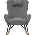 Baby Relax Cranbrook Rocker Accent Chair with Storage Pockets