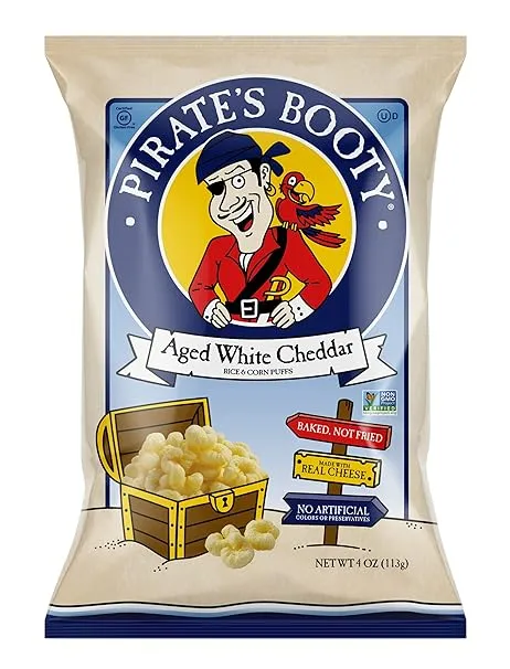 Pirate's Booty Aged White Cheddar Puffs, 4 oz