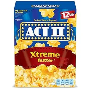 ACT II Xtreme Butter Microwave Popcorn, 12 ct, 33.01 oz