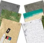 Dungeon-Cobblestone-Moss-Beach-Desert-Tundra - 3 Pack Double Sided Dry Erase Grid Mat -  24"x36"