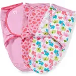 Swaddleme Original Swaddle, 3-Pack, Elephant Hearts, Small