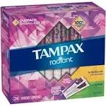 Tampax Radiant Tampons