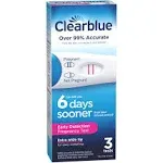 Clearblue Pregnancy Test, Early Detection, 6 Days Sooner - 3 tests