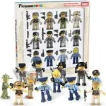 PicassoTiles Law Enforcement Character Figure Set