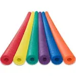 Oodles of Noodles Deluxe Foam Pool Swim Noodles - 6 PACK 52 Inch Bulk Pack