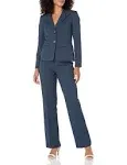 Le Suit Women's 2 Button Flap Pocket Jacket W Besoms/Kate Pant