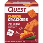 Quest Nutrition Spicy Cheddar Cheese Crackers