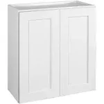 Design House Brookings Plywood Ready to Assemble Shaker 33x36x12 in. 2-Door Wall Kitchen Cabinet in White