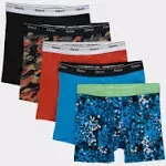 Hanes Originals Boys' Underwear Boxer Briefs, 5-Pack, Sizes S-XL