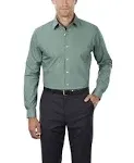 Van Heusen Men's Dress Shirt Regular Fit Poplin Solid