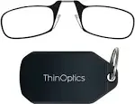 ThinOptics Reading Glasses Keychain Case Black