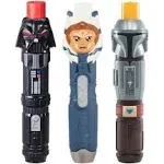 (3) Star Wars Lightsaber Toys Disney Hasbro Ahsoka Tano Darth Vader Mandalorian