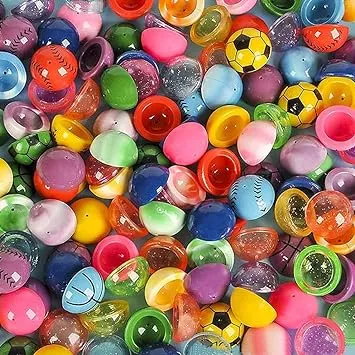 ArtCreativity 1.25 Inch Rubber Poppers Mix for Kids, Bulk Pack of 72 Pop-Up Half Ball Toys, Fun Assorted Designs and Colors, Old School Retro 90s Toys, Birthday Party Favors and Treat Bag Fillers