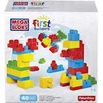 Mega Bloks First Builders Let's Get 40-Piece Building Set