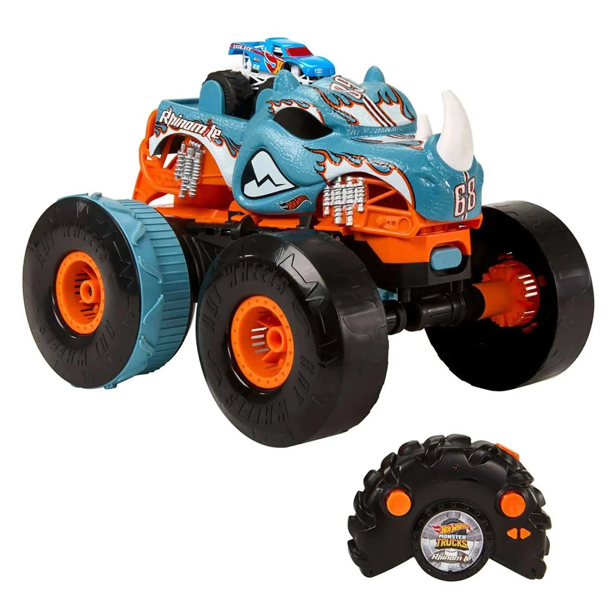 Hot Wheels Monster Trucks Transforming Rhinomite 1:12 Scale RC Vehicle