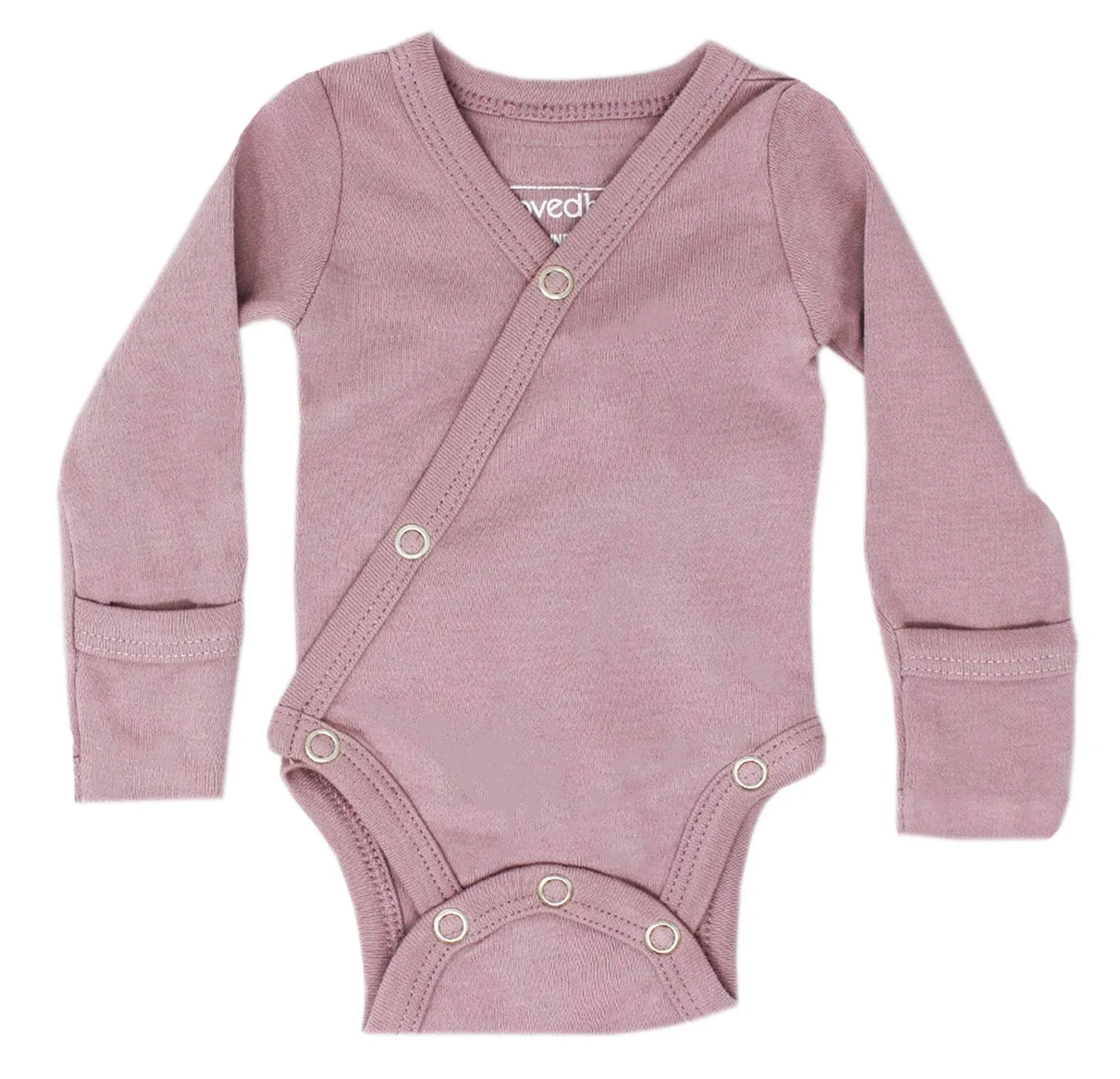 L'ovedbaby unisex Baby Organic Cotton Kimono Bodysuit