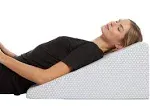 AllSett Health Bed Wedge Pillow - 10 inch Wedge Pillow for Sleeping with Memory Foam Top, Lower Back Pain Support Cushion