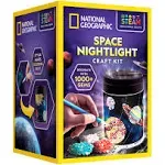 NATIONAL GEOGRAPHIC Diamond Painting Solar System Night Light - Make Your Own Night Light with 1000+ Gems to Decorate, Arts and Crafts Kits for Kids ages 8 9 10 11 12, DIY Space Gift, Planets for Kids