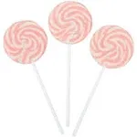 Fun Express Hot Pink Swirl Lollipops