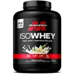 MuscleTech, IsoWhey, 100% aislado de proteína de suero de leche, Vainilla`` 2,27 kg (5 lb)