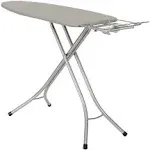 Household Essentials Wide Steel Top Ironing Board Gray