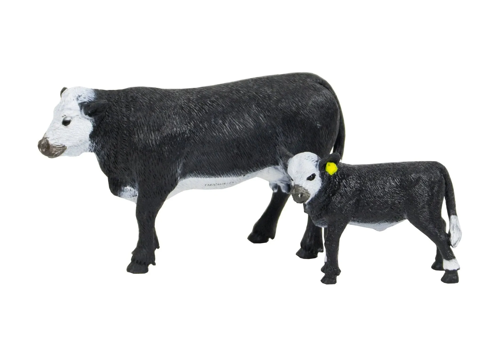 BLACK BALDY COW & CALF