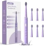 SEJOY Sonic Electric Toothbrush USB Rechargeable 3Modes 7Brush Heads Smart Timer