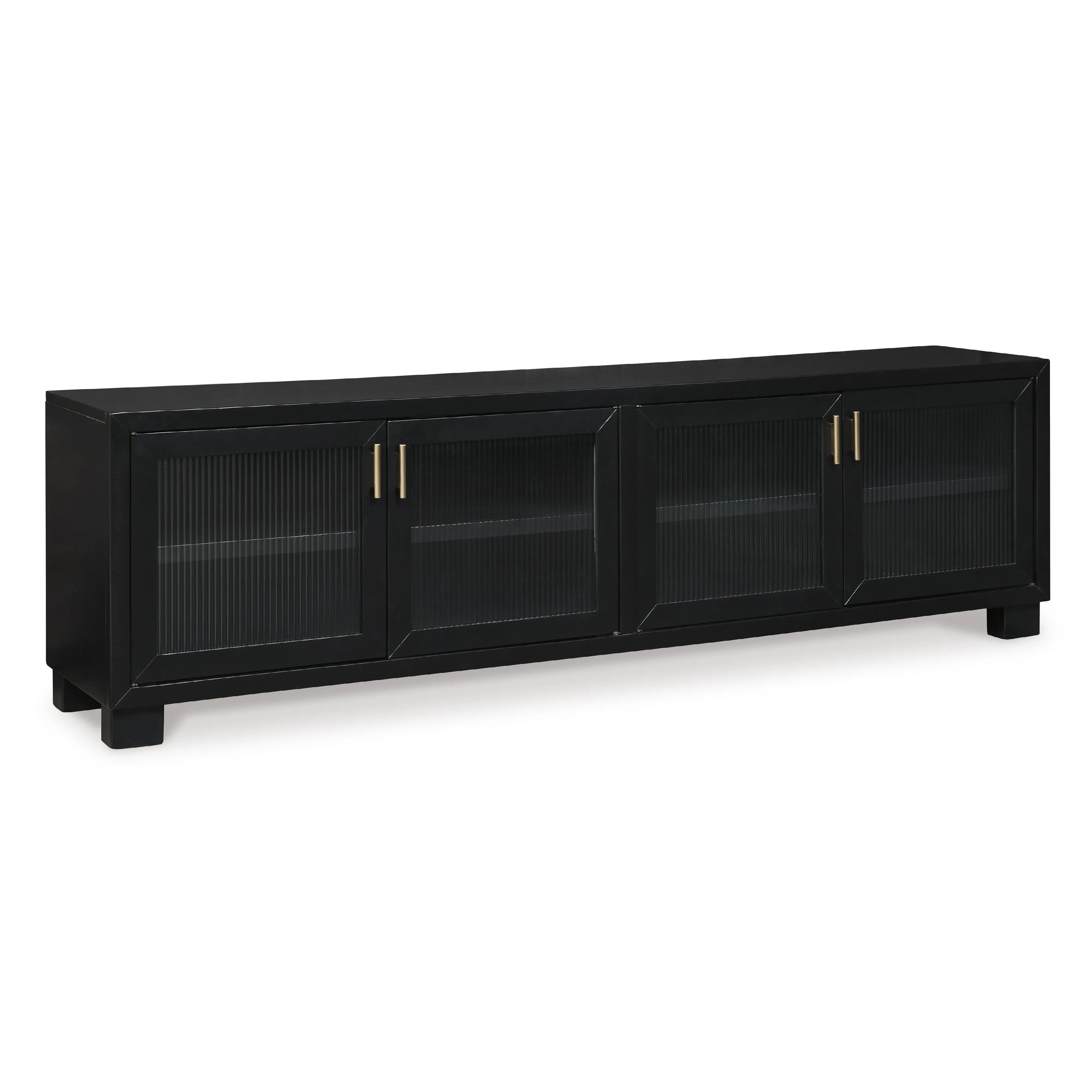 Winbardi Black 85" TV Stand - Luna Furniture