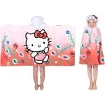 Franco Kids Hello Kitty Hooded Towel Wrap