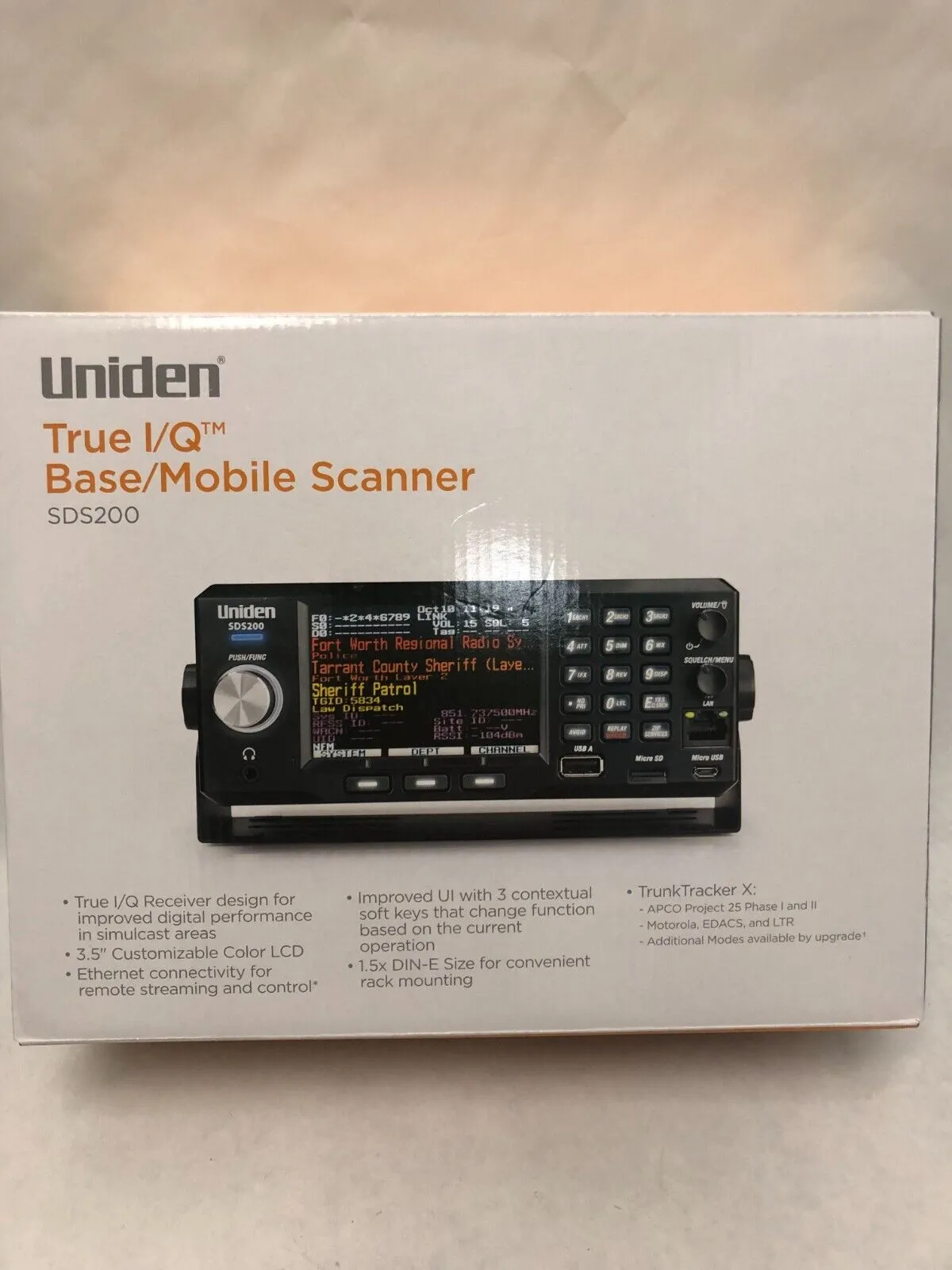 Uniden SDS200 True I/Q and TrunkTracker X Base/Mobile Scanner