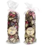 Dependable Fresh Scent Potpourri Petal Bowl and Vase Filler Home Decor 2 Large Bags 120 Grams Each (Jasmine)