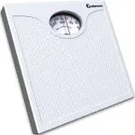 Adamson A22 Bathroom Scale for Body Weight - Up to 260 LB, Analog Dial, White