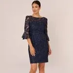 Adrianna Papell Rosie Embroidered Cocktail Dress