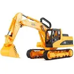 Liberty Imports Oversized Construction Excavator Kids Toy Play Truck, Large Digger Vehicle for Boys with Realistic Movable Claw, Tracks 1:22 Scale Model