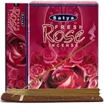 Trumiri Fresh Rose Incense Sticks and Incense Stick Holder Bundle Insence Insense Satya Incense